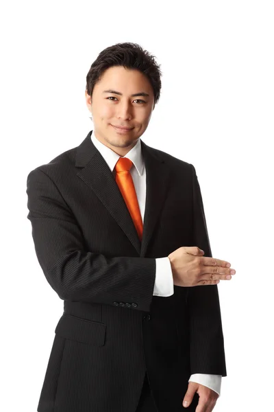 Businessman showing — Stock Photo, Image