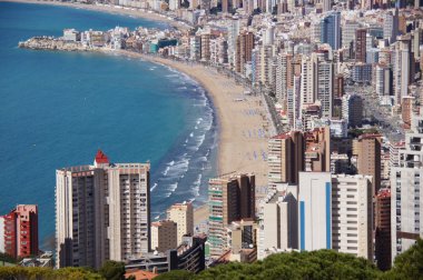 Benidorm, playa levante y pueblo antiguo