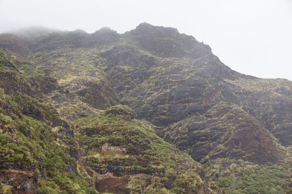 Montanha e nevoeiro Santa Cruz de La Palma — Fotografia de Stock