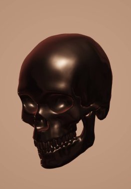 skull with skeleton face