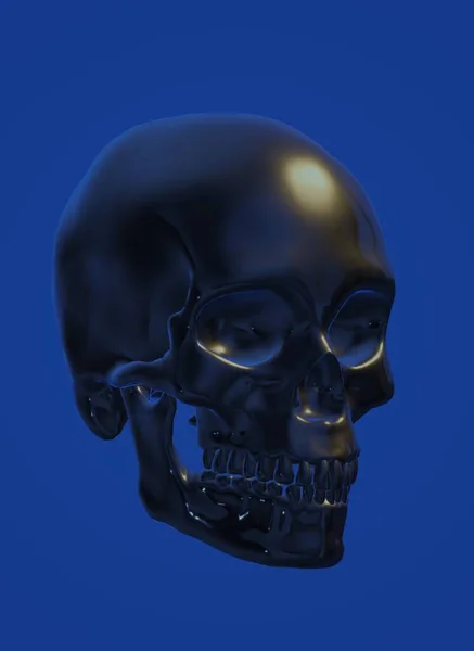 Halloween Skull Render Illustration — 스톡 사진