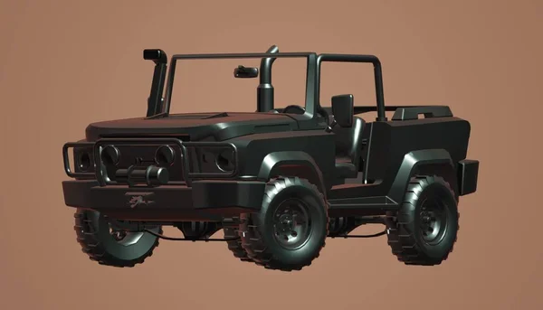 vintage retro truck isolated on white background, 3d rendering