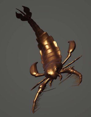 3d rendering of a beautiful cartoon illustration of a cockroach
