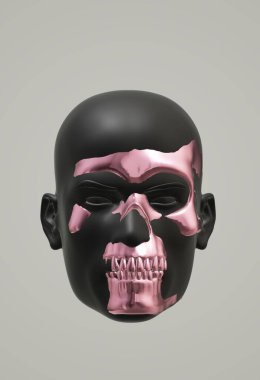 skull in the shape of a face.