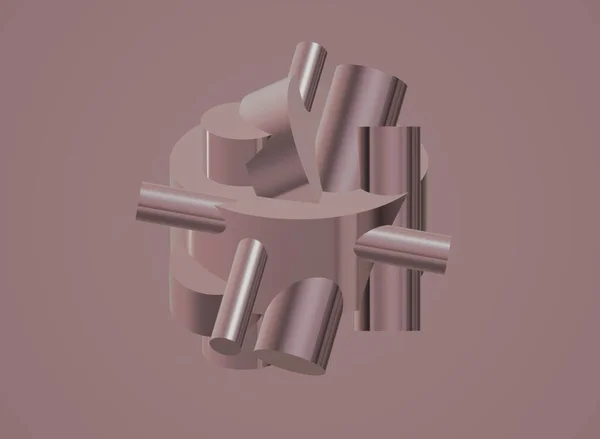 Soyut geometrik arkaplan. 3d illüstrasyon