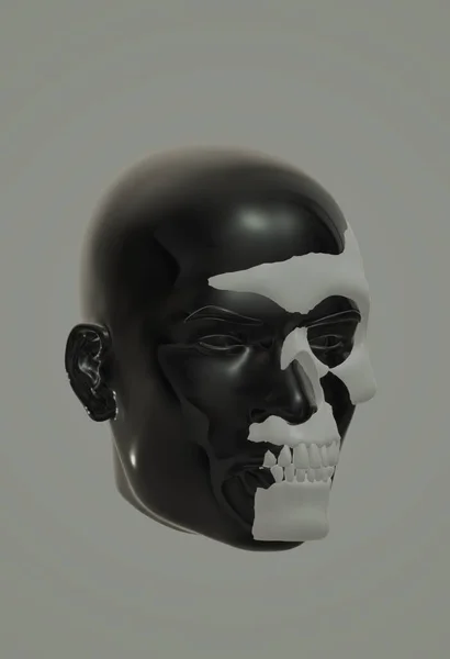 Human Skull Bones Render — Stockfoto