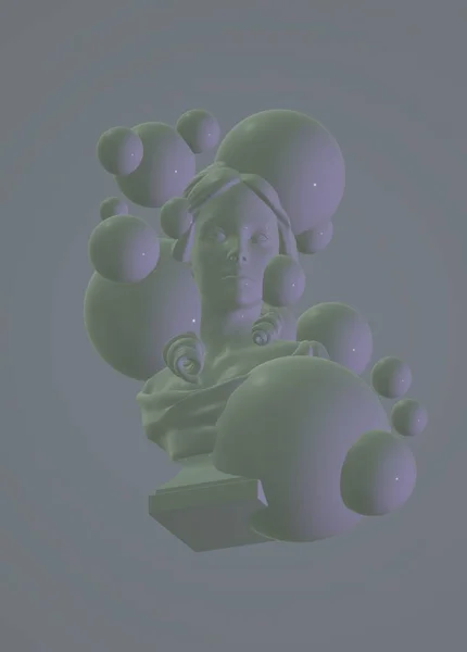 Beyaz arkaplanın 3d görüntülemesi