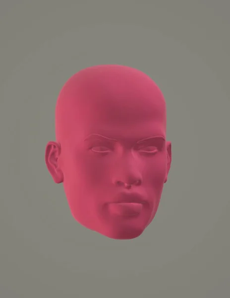 3d render of a man in a red hoodie on a white background