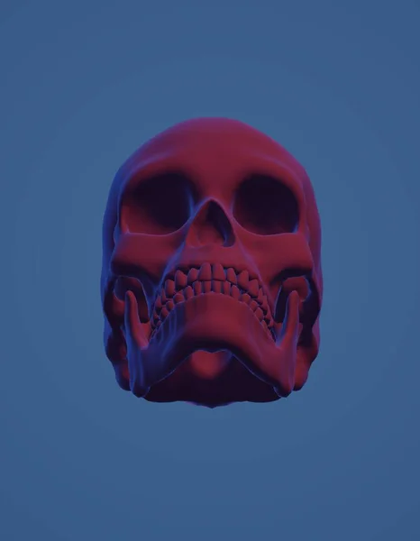 Skull Bones Face Vector Illustration Icon Element — Stock Fotó