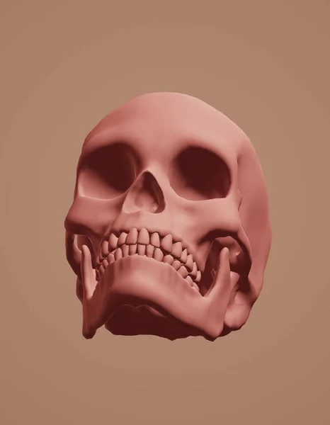 Skull Red Pattern Illustration — Photo