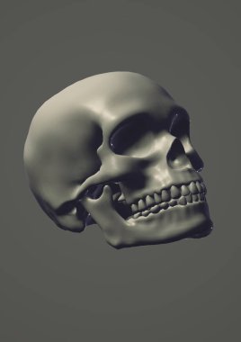 kafatası siyah arkaplan