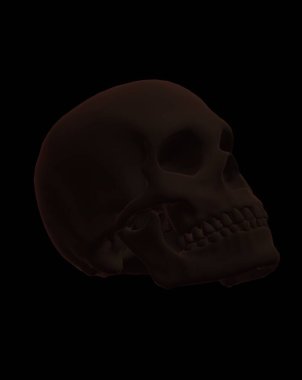 kafatası siyah arkaplan