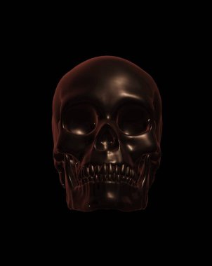 kafatası siyah arkaplan