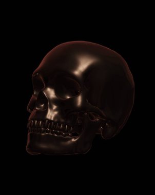 kafatası siyah arkaplan