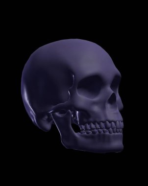 kafatası siyah arkaplan