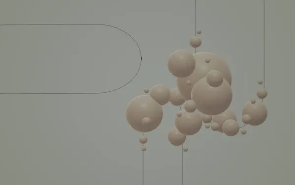 3d rendering of a white background with a lot of light bulbs