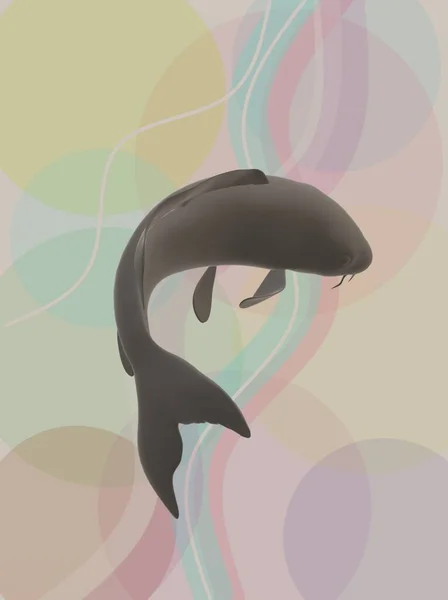 Renkli desenli soyut arkaplan