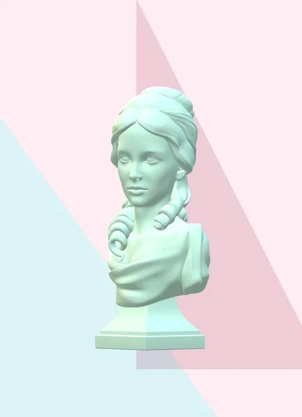 statue of the queen of the goddess. the background is a beautiful place for the designer.