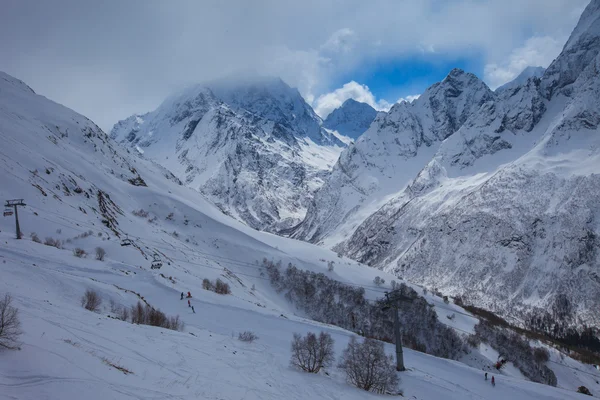 Zimní snow horská krajina — Stock fotografie