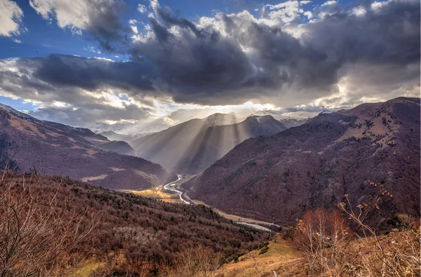 Podzimní krajina hory — Stock fotografie