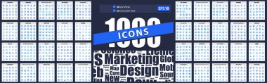 Web ve SEO 1000 Icon 1000 ABD, bulut teknolojisi, zihin süreci ve insan özellikleri, İnternet güvenliği, okul ve öğrenim