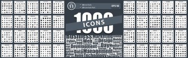 1000 Big Icon Pack şirket yönetimi, evden çalışma, grafik tasarımı, Aziz Patrick, İşçi Bayramı