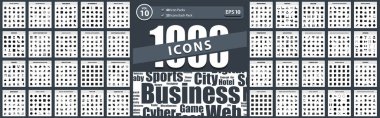 1000 Big Icon Pack pazarlama ve seo, sevgililer günü, girişimler ve yeni iş, tasarım, dijital pazarlama ve teknoloji