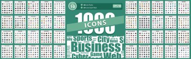 1000 Yaratıcı Simge Gıda, İş, Kanada, Kara Cuma, Cihazlar Vector Business Illustration Illustration