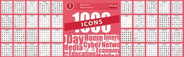 1000 Simge Sürdürülebilir Enerji Paketi, ABD, çevrimiçi öğrenme, aşk, Aziz Patrick Vektör İş Simgesi İllüstrasyon
