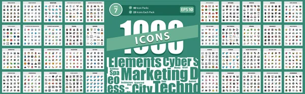 1000 Simge Bebeği, Tasarım, Hava Durumu, Seyahat, Yazdırma ve İletişim Vektörü İş Simgesi İllüstrasyonu