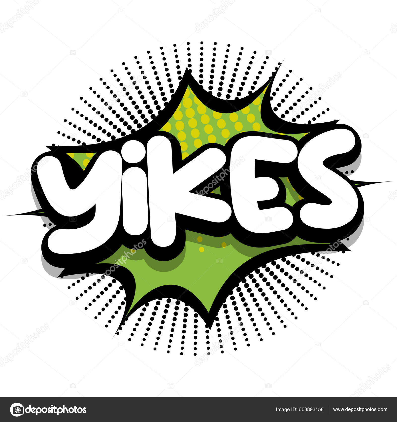 Yikes Comic Book Speech Explosion Bubble Vector Art Illustration Comic  Stock Vector by ©Flatart 603893158, image size:1600x1700