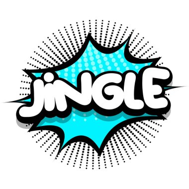 jingle Comic book Speech explosion bubble vector art illustration for comic lovers
