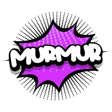 murmur Comic book Speech explosion bubble vector art illustration for comic lovers