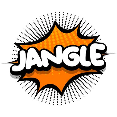jangle Comic book Speech explosion bubble vector art illustration for comic lovers