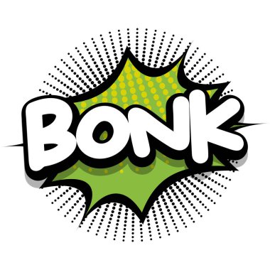 bonk Comic book Speech explosion bubble vector art illustration for comic lovers