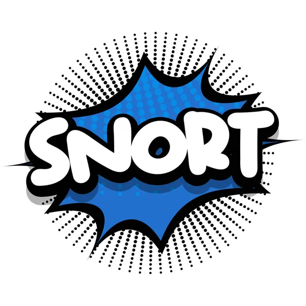 Snort Comic Book Speech Explosion Bubble Vector Art Illustration Comic — 图库矢量图片