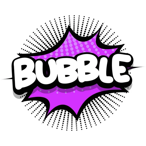 Bubble Comic Book Speech Explosion Bubble Vector Art Illustration Comic — 图库矢量图片