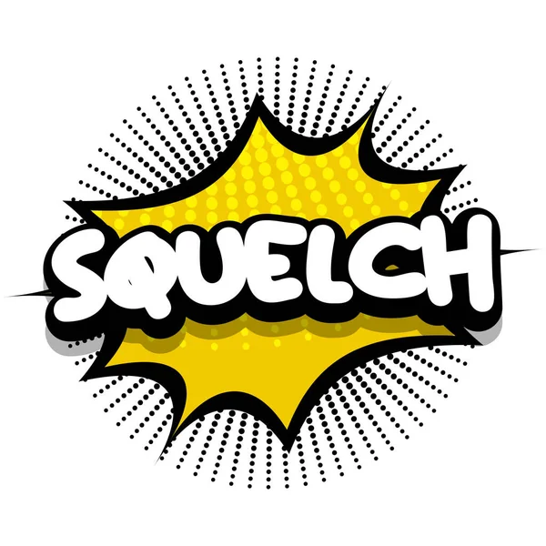 squelch Comic book Speech explosion bubble vector art illustration for comic lovers