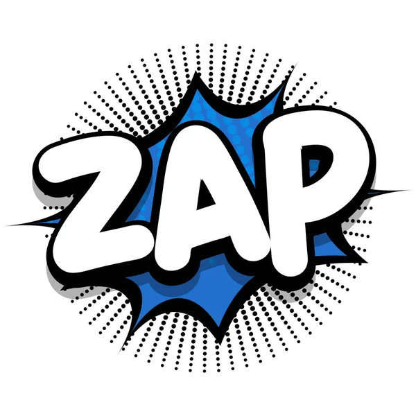 zap Comic book Speech explosion bubble vector art illustration for comic lovers