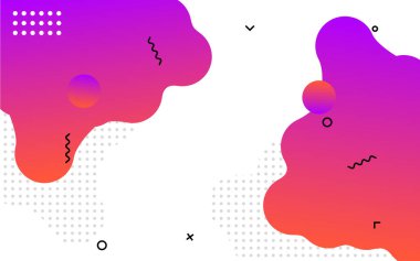 Sıvı soyut pankart tasarımı. Akışkan Vektör biçimli arkaplan. Sosyal medya ve web siteleri için modern Grafik Şablonu Modeli. Vektör illüstrasyonu