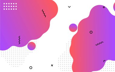 Sıvı soyut pankart tasarımı. Akışkan Vektör biçimli arkaplan. Sosyal medya ve web siteleri için modern Grafik Şablonu Modeli. Vektör illüstrasyonu