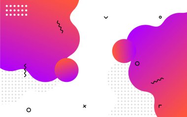 Sıvı soyut pankart tasarımı. Akışkan Vektör biçimli arkaplan. Sosyal medya ve web siteleri için modern Grafik Şablonu Modeli. Vektör illüstrasyonu