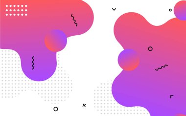 Sıvı soyut pankart tasarımı. Akışkan Vektör biçimli arkaplan. Sosyal medya ve web siteleri için modern Grafik Şablonu Modeli. Vektör illüstrasyonu