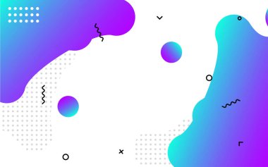 Sıvı soyut pankart tasarımı. Akışkan Vektör biçimli arkaplan. Sosyal medya ve web siteleri için modern Grafik Şablonu Modeli. Vektör illüstrasyonu