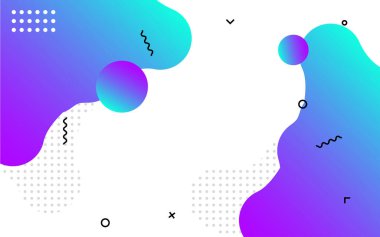 Sıvı soyut pankart tasarımı. Akışkan Vektör biçimli arkaplan. Sosyal medya ve web siteleri için modern Grafik Şablonu Modeli. Vektör illüstrasyonu