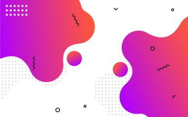 Sıvı soyut pankart tasarımı. Akışkan Vektör biçimli arkaplan. Sosyal medya ve web siteleri için modern Grafik Şablonu Modeli. Vektör illüstrasyonu