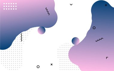 Sıvı soyut pankart tasarımı. Akışkan Vektör biçimli arkaplan. Sosyal medya ve web siteleri için modern Grafik Şablonu Modeli. Vektör illüstrasyonu