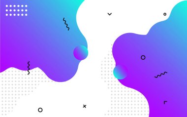 Sıvı soyut pankart tasarımı. Akışkan Vektör biçimli arkaplan. Sosyal medya ve web siteleri için modern Grafik Şablonu Modeli. Vektör illüstrasyonu