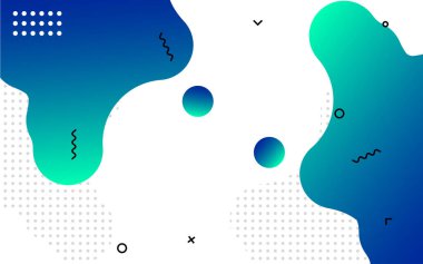 Sıvı soyut pankart tasarımı. Akışkan Vektör biçimli arkaplan. Sosyal medya ve web siteleri için modern Grafik Şablonu Modeli. Vektör illüstrasyonu