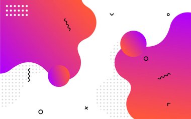 Sıvı soyut pankart tasarımı. Akışkan Vektör biçimli arkaplan. Sosyal medya ve web siteleri için modern Grafik Şablonu Modeli. Vektör illüstrasyonu